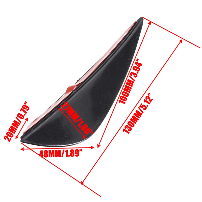 4 шт./компл. Универсальный Fit переднего бампера сплиттер плавники Средства для