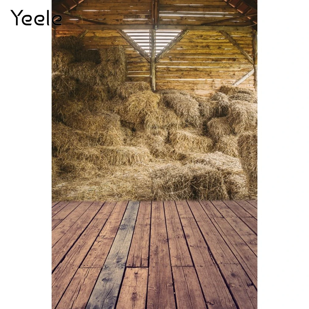 

Yeele Autumn Farm Barn Haystack Backdrop Newborn Baby Shower Kids Birthday Portrait Photography Background For Photo Studio