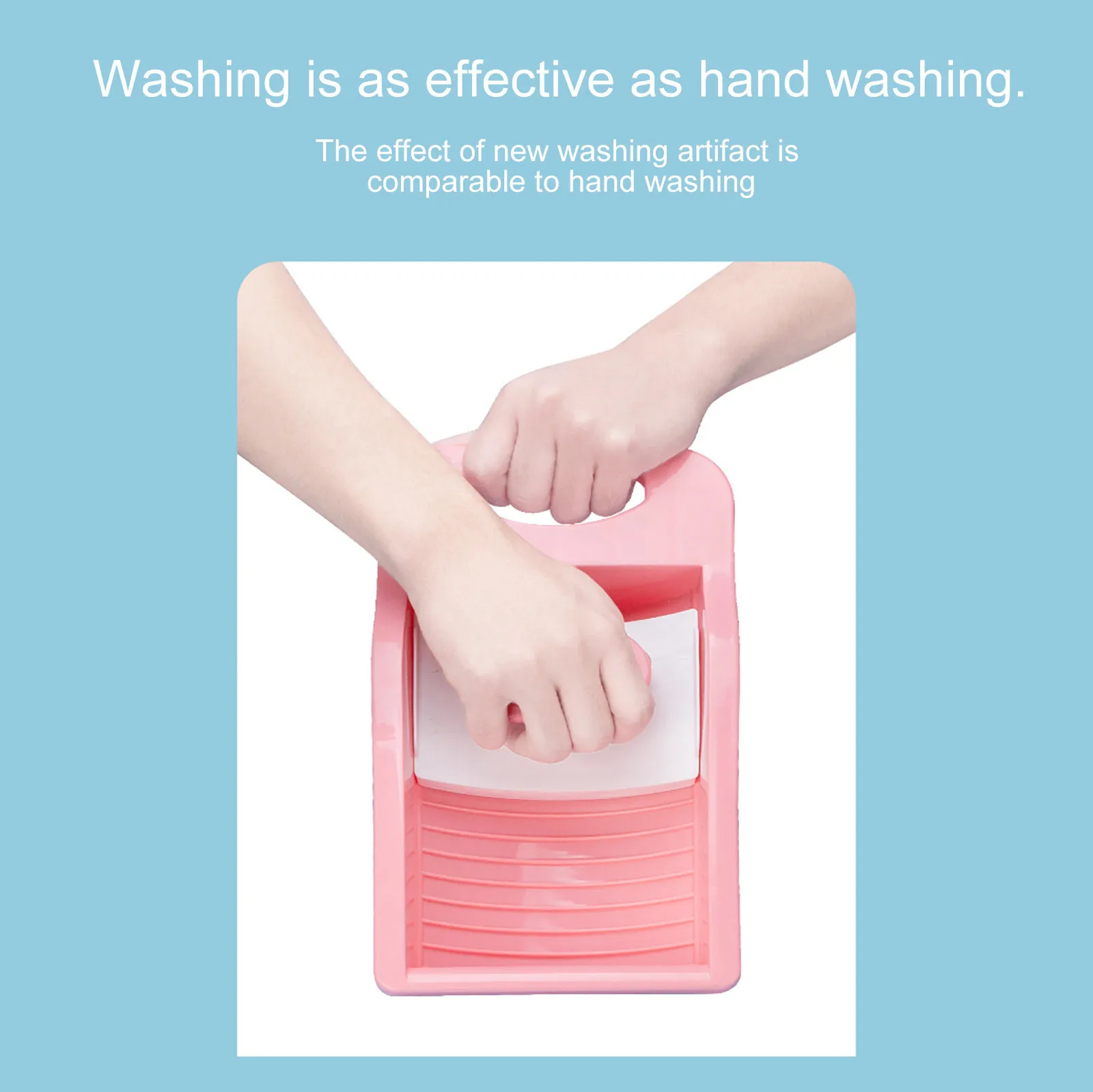

1pc Washboard Plastic Laundry Washboard Non-slip Underwear Sock Mini Washboard Household Daily Necessities