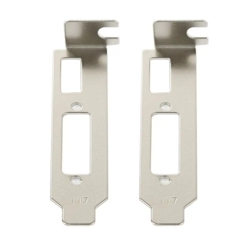 

A Pair Of RS232 Chassis Baffle Low Profile Brackets For NVIDIA GeForce 610 710 730 Video Graphic Cards Computer Accessories