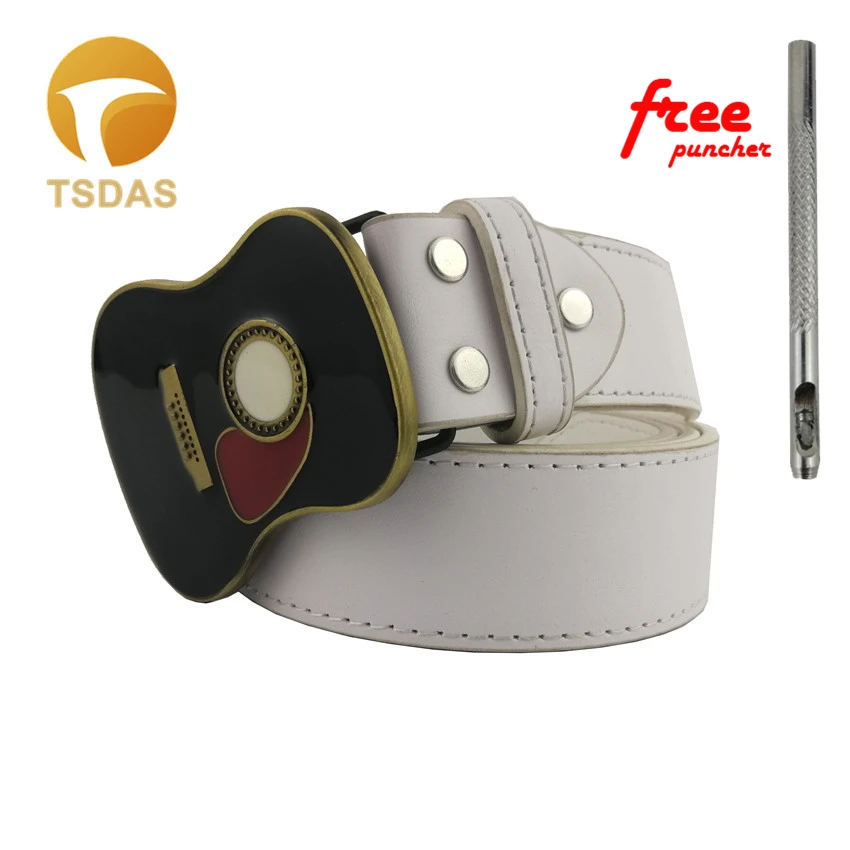 Бесплатная доставка металлический музыкальный ремень пряжки гитара модель