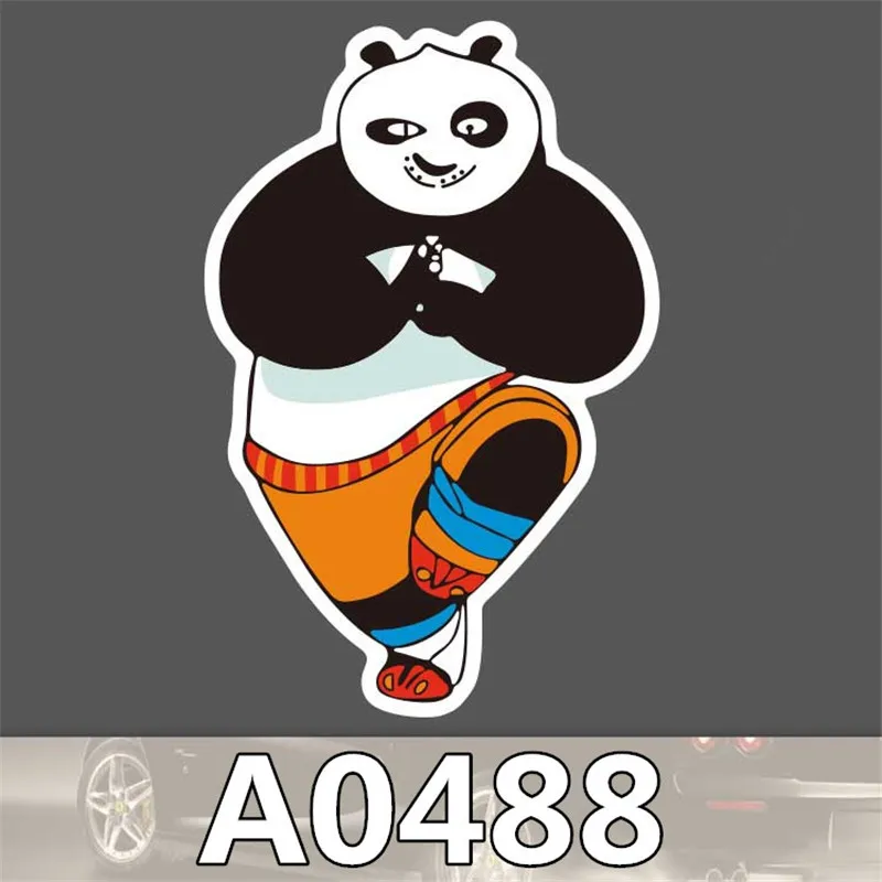 

50pcs/bag kungfu Panda sticker travel skateboard trolley sticker body sticker cartoon graffiti PVC waterproof sticker A0488