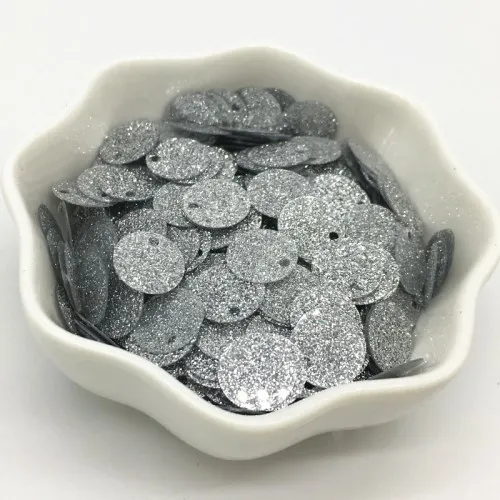 10mm Glitter Silver Блестки 3-30 мм Серебряные Блестящие Блестки плоские круглые чашки пвх свободные Блестки блестка DIY ремесло шитье Женская одежда Аксессуары 20 г - Цвет: 10mm Glitter Silver