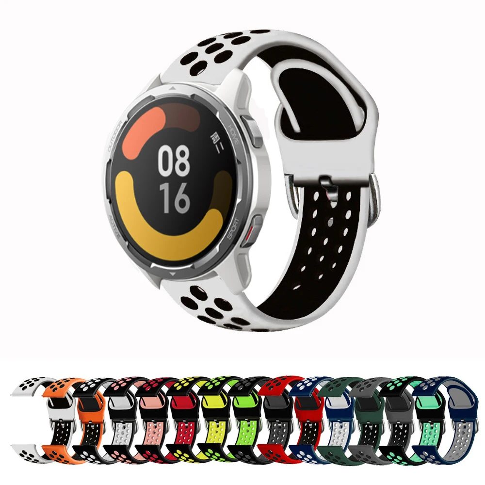 

Ремешок силиконовый для Xiaomi Mi Watch Color 2, сменный цветной браслет для смарт-часов Mi Watch, 22 мм, аксессуары