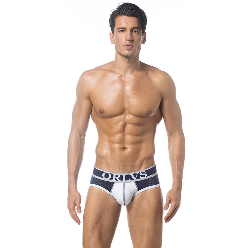 Фирменное мужское Сетчатое сексуальное нижнее белье бандаж мужские танга для