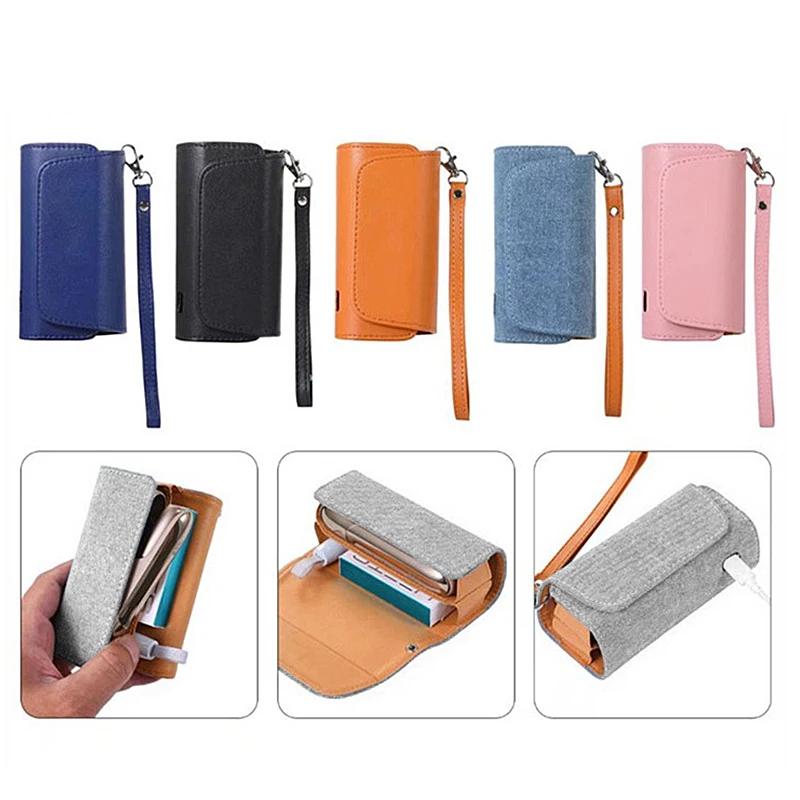 

High Quality Fashion Flip Case For Iqos 3 Double Book Cover Case Pouch Bag Holder Cover Wallet Leather Case For Iqos 3.0