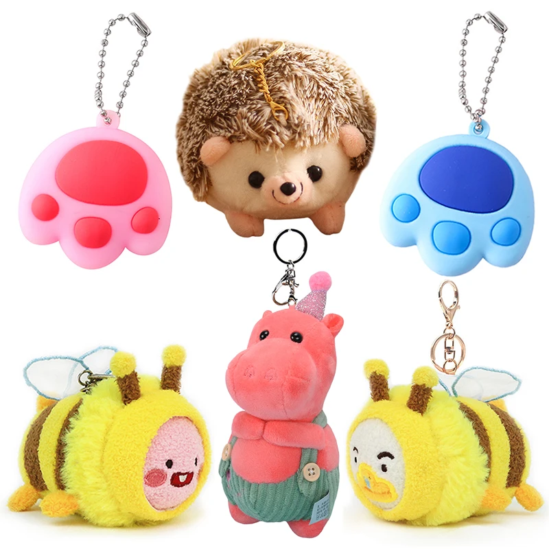 Милые Мультяшные животные плюшевые игрушки брелок для рюкзака ключей порошок