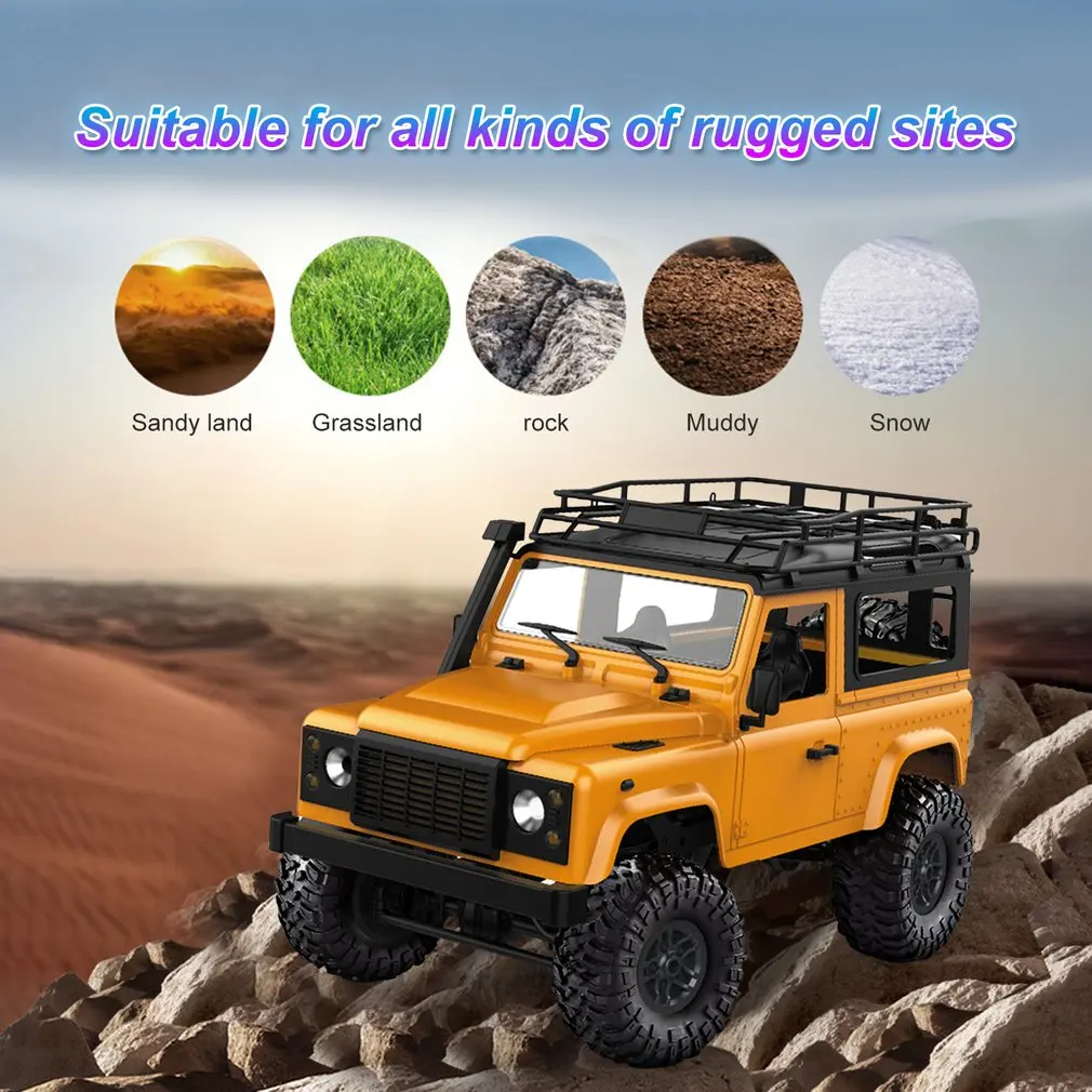 

1:12 MN-90K RC Crawler Car 2.4G 4WD Remote Control Big Foot Off-road Crawler Military Vehicle Model RTR Remote Control Truck Toy