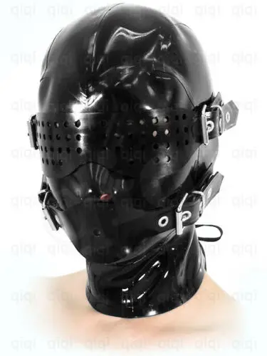 Latex Rubber Fetish Catsuit Costume Masquerade Black Hood Party Hot Sale Custom | Masks &amp Eyewear
