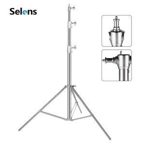 stainless steel light stand 102 inches260cm heavy duty for studio softbox monolight and other photographic equipment free global shipping