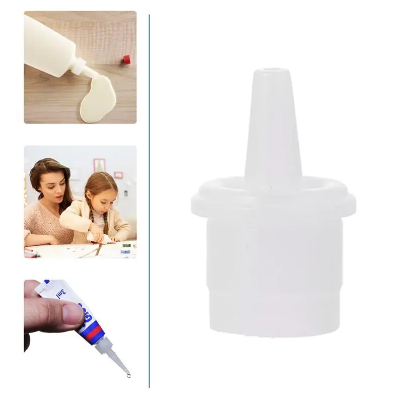 

100pcs Eyelash Extension Glue Nozzle Eyelash Grafting Adhesive Glue Bottle Plug