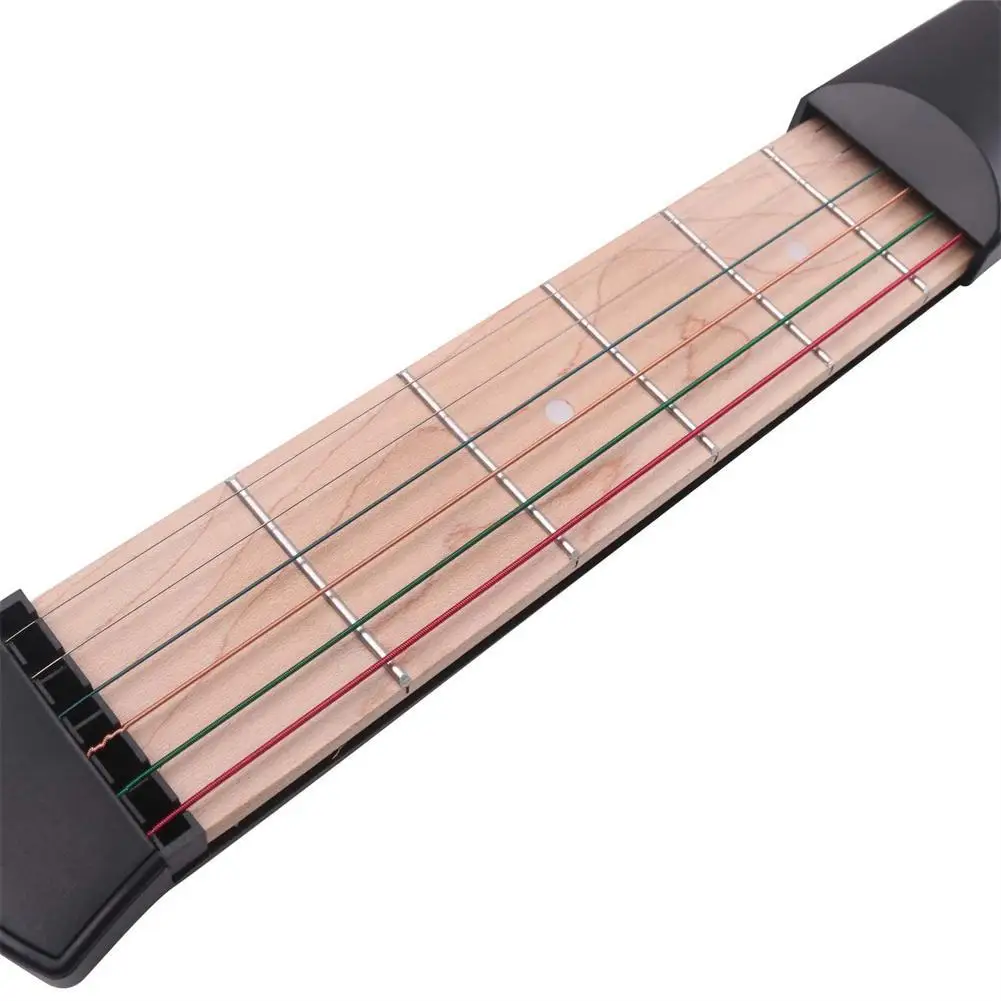 Аксессуары для гитары карманная гитара с 6 ладами начинающих тренажер |