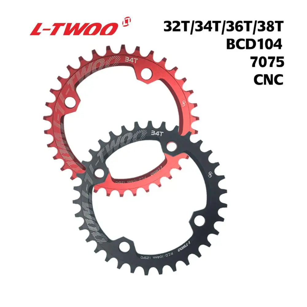 LTWOO круглые Узкие Широкие цепи для горного велосипеда 104BCD 32T 34T 36T 38T велосипедные