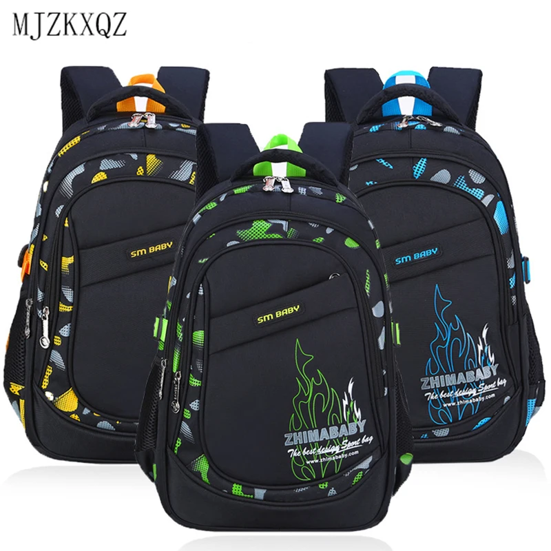 Рюкзак Mjzkxqz для учеников начальной и средней школы, ортопедический школьный ранец для мальчиков и девочек