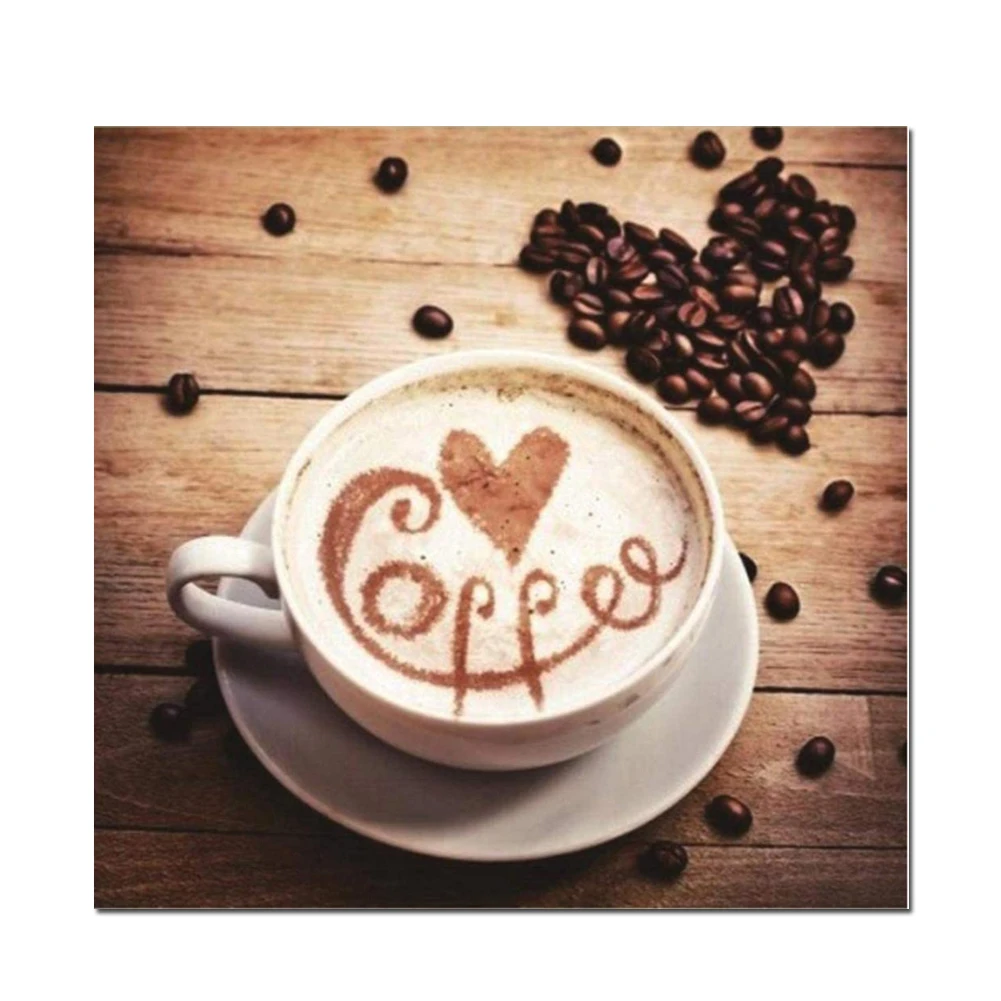 5D Diy Алмазная краска ing Love Coffee мозаика набор крестиков полная укроп вышивка