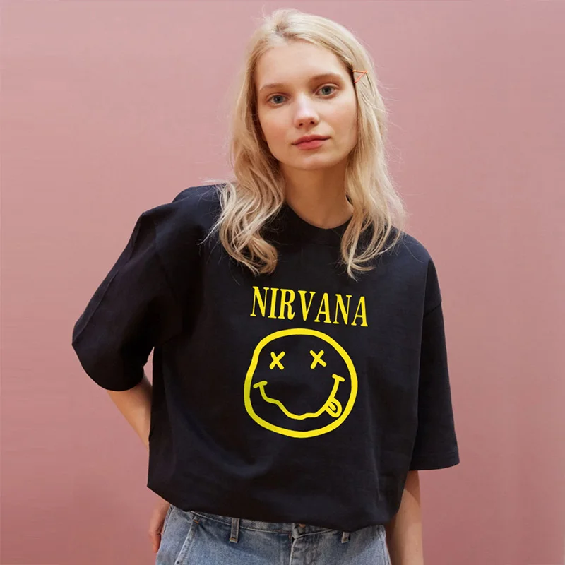 New Harajuku Gothic Female Tshirt Heaven Hell Print Short Sleeve Tops &amp Tees Fashion Casual T Shirt Women Clothing T-shirts | Женская