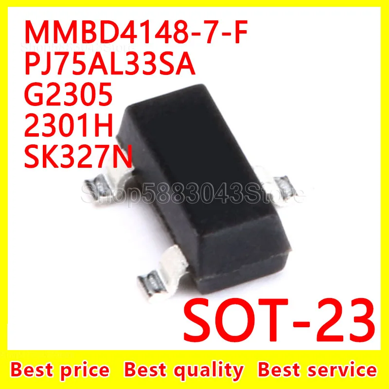 

(10 шт.) 100% Новые оригинальные фотообои PJ75AL33SA G2305 2301H SK327N SOT-23 SOT23