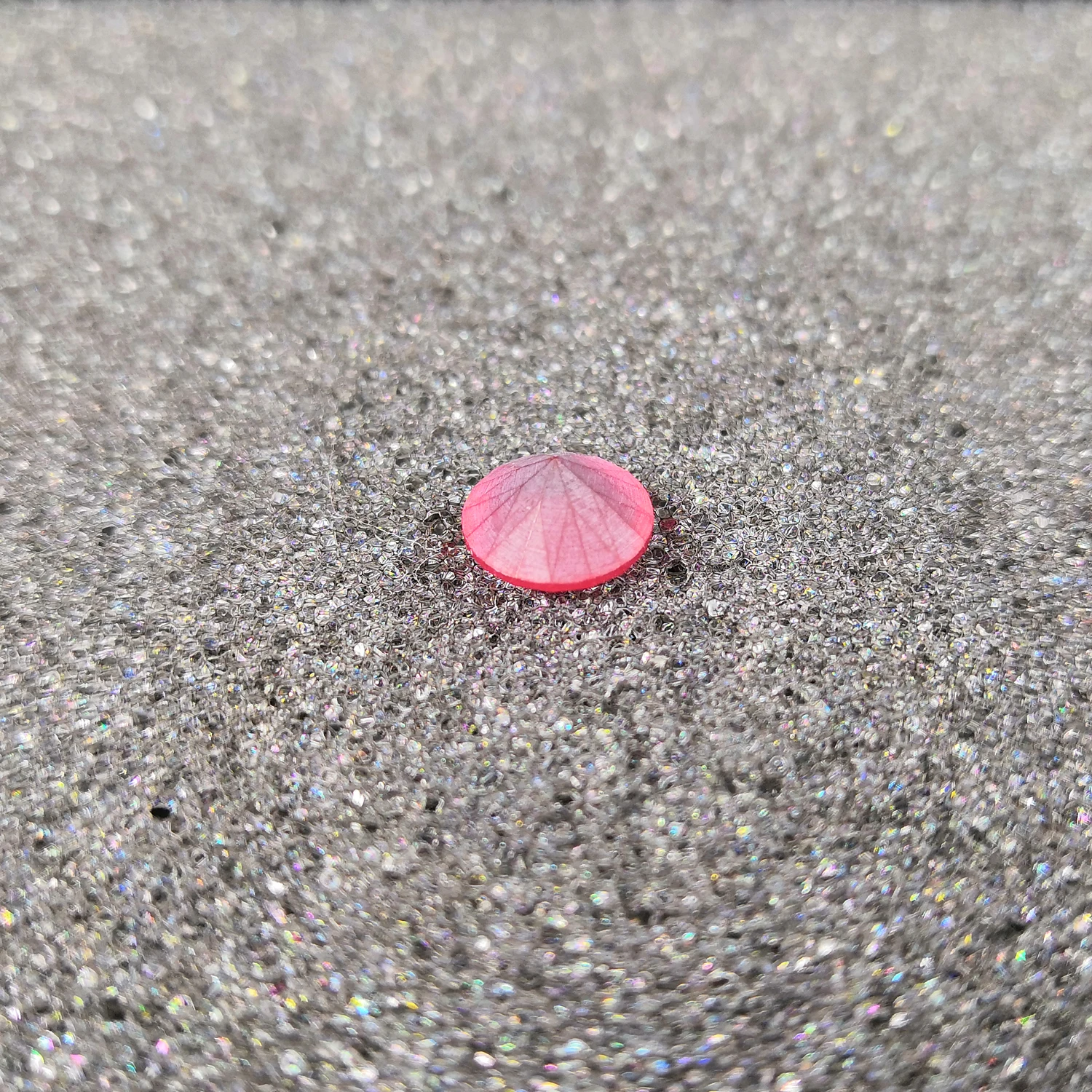 Высококачественные драгоценные камни розово красное стекло цвета песка круглая