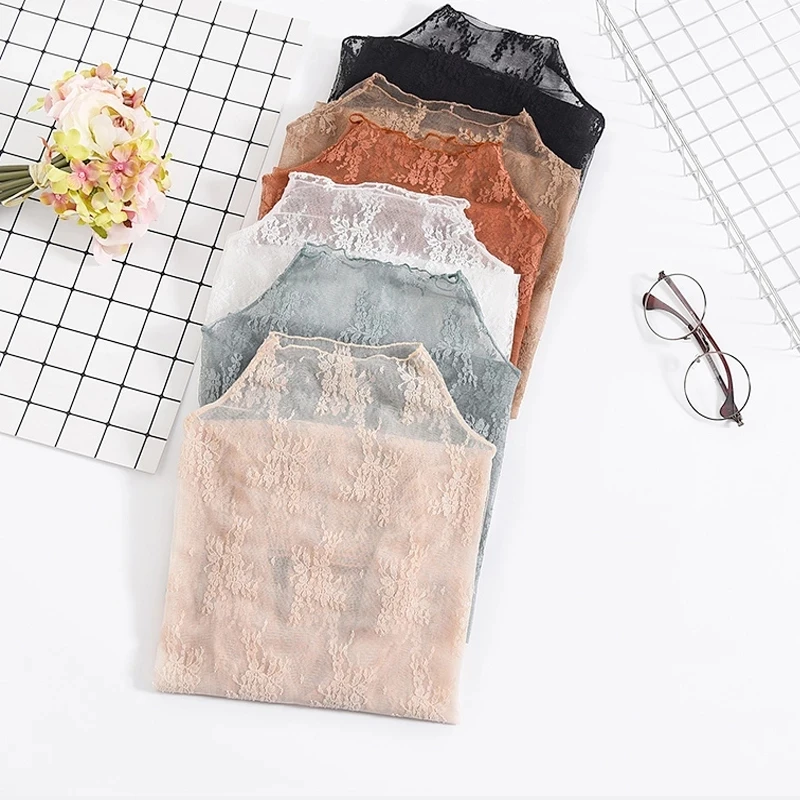 

NEW Summer Women Lace Floral Embroidery Blouses Shirt Ladies tops Sexy mesh Blouses Transparent Elegant See-through Black Shirt