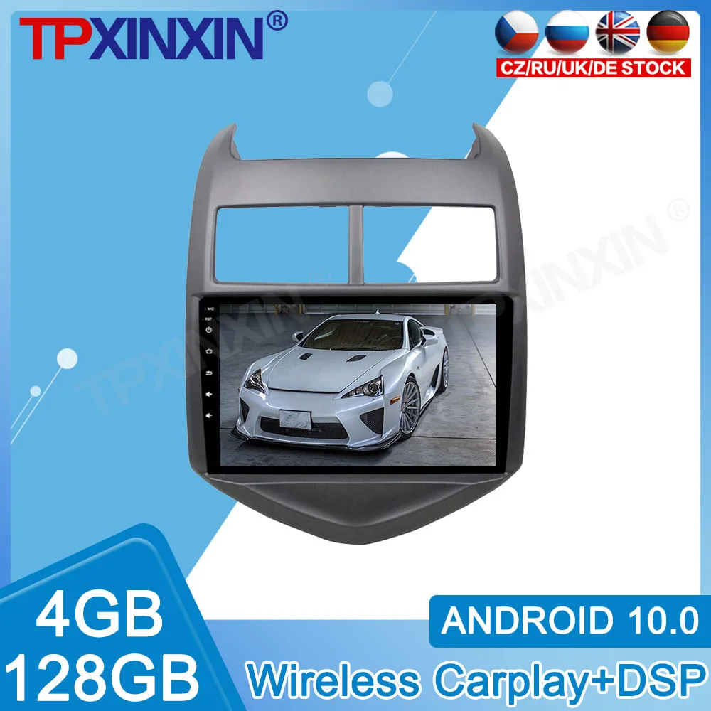 

Android 10 9" 4G+128GB For Chevrolet AVEO 2016 2017 Car GPS Navigation System Player DVD WIFI Bluetooth RDS Radio DSP Carplay