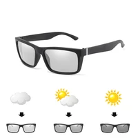new men outdoor driving photochromic chameleon sunglasses men polarized sun glasses square sunglasses leisure sunglasses