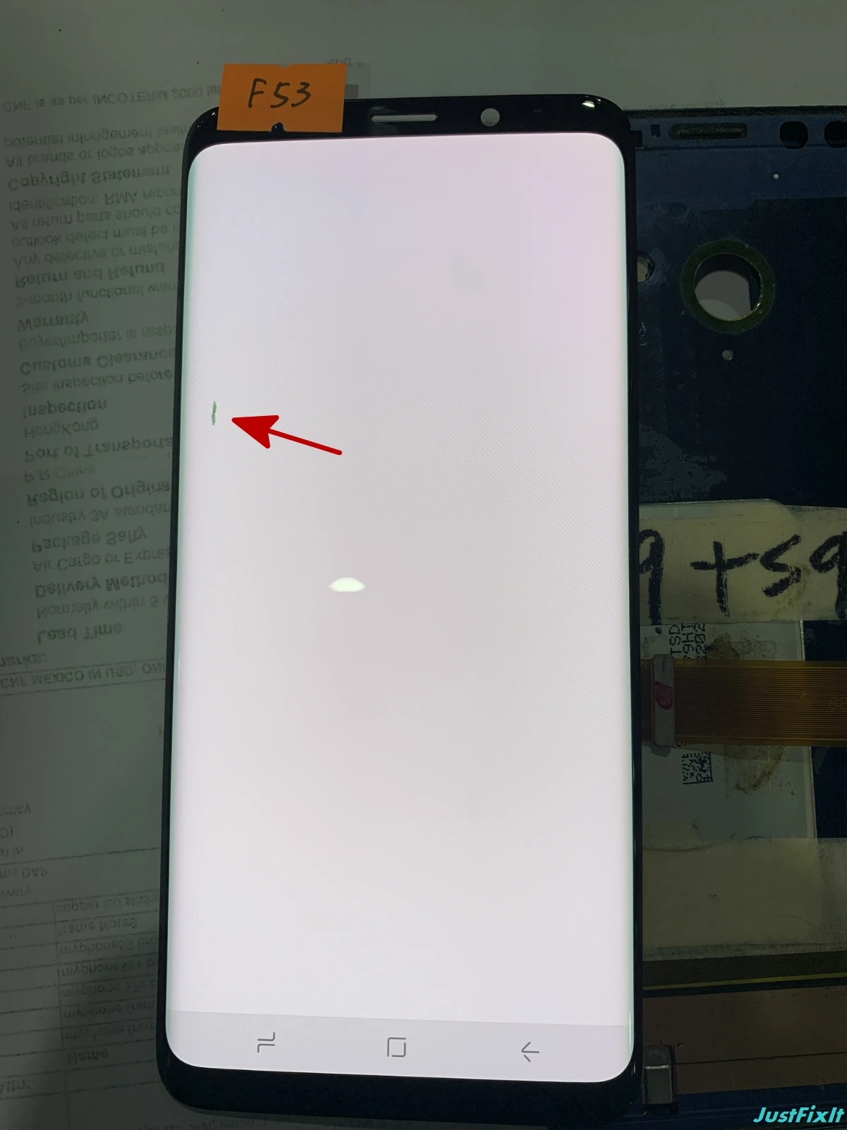 F53 Супер AMOLED для samsung Galaxy S9 Plus G965F G965U S9plus ЖК-дисплей сенсорный экран дигитайзер дефект черное пятно - Цвет: F53