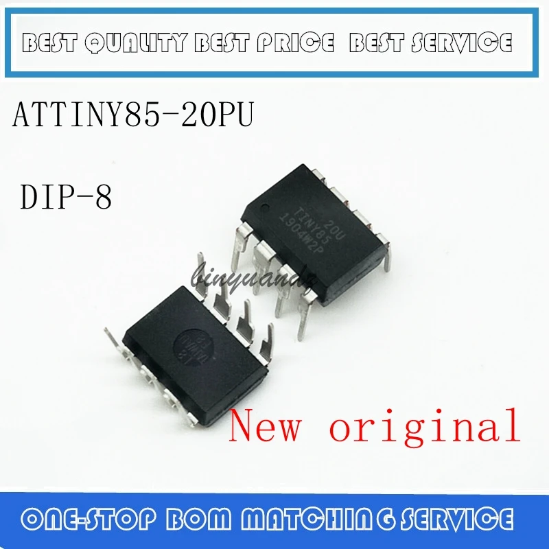 

1PCS ATTINY85-20PU DIP-8 ATTINY85 DIP8 85-20PU ATTINY85-20 DIP new and original In Stock