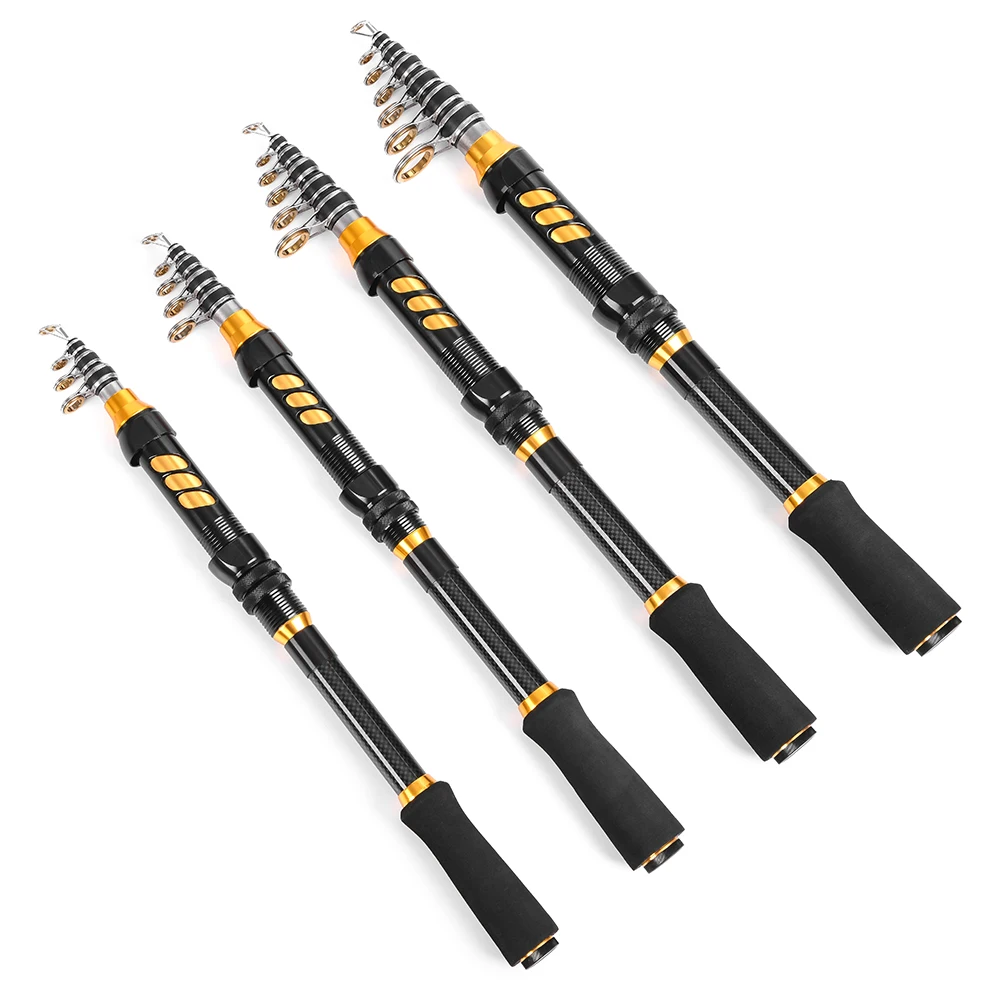 Телескопическая рыболовная удочка Lixada из углеродного волокна спиннинговая