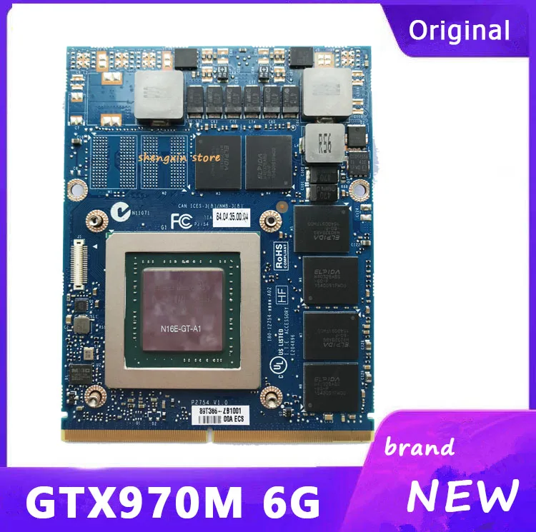 Новая Видеокарта GTX 970M GTX970M N16E GT A1 6 ГБ DDR5 для MSI Clevo HP DELL M15X M17X M18X R1 R2 R3|Карты видео- и