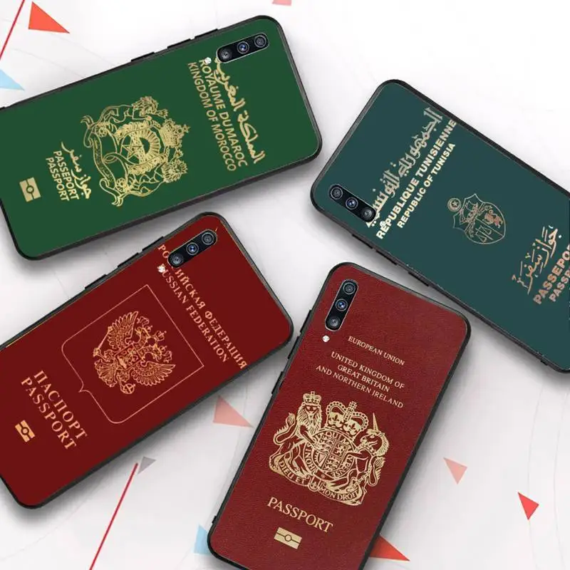 

Fashion Passport Phone Case for Samsung Galaxy A51 30s a71 A21s A70 10 A30 Capa