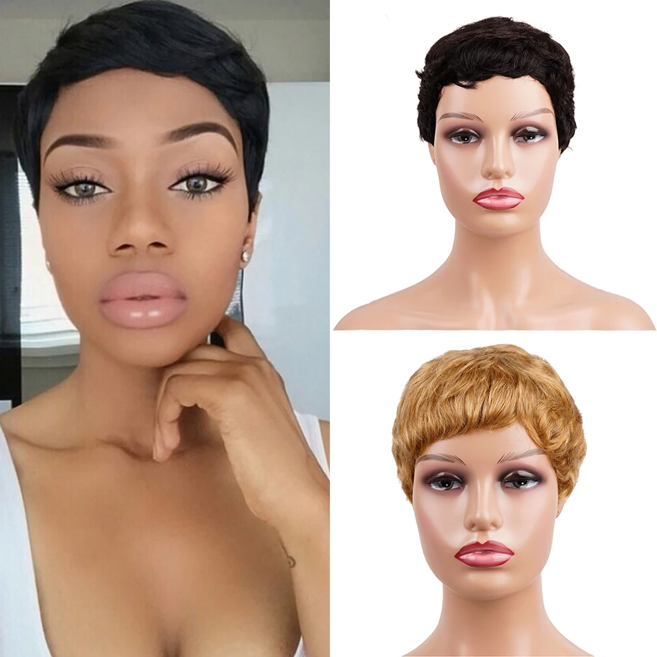 Парик для вырезания фальшивых волос естественный волнистый бразильский