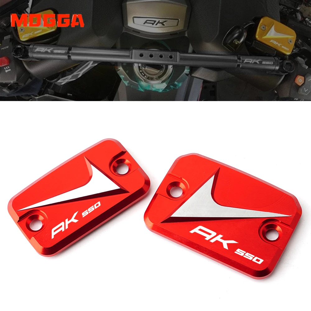 

Hot Deals Motorcycle Accessories CNC Front Brake Clutch Fluid Reservoir Cover Fuel Cap For KYMCO AK550 AK 550 2017 2018 2019