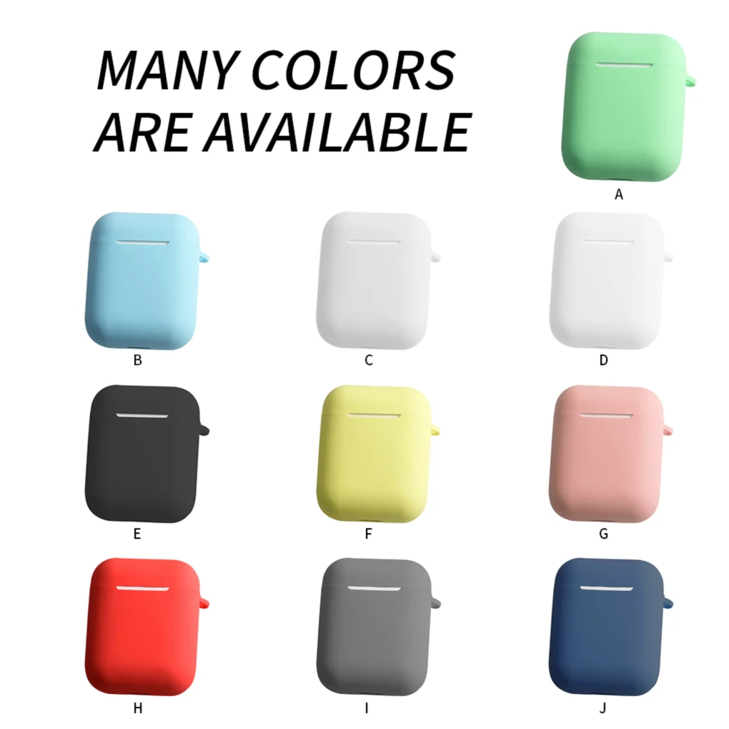 

Headset Case Earphones Cover Silicone Bluetooth Wireless Earbuds Protector Replacement for Airpods i9S/i10/i11/i12