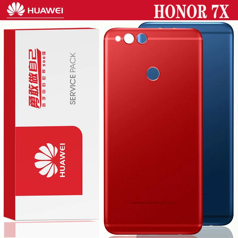 Оригинальная Задняя стеклянная крышка батарейного отсека для Huawei Honor 7x задняя