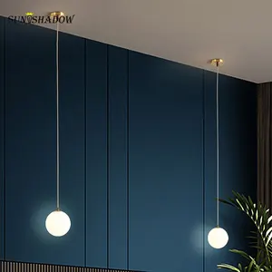 modern led pendant light copper body pendant lamp bedside light for living room bedroom dining room kitchen hanging lamp fixture free global shipping