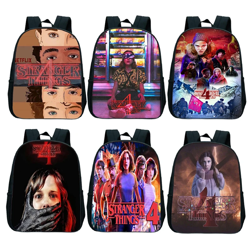 

Stranger Things 4 Kindergarten Backpack For Boys Girls Kids School Bag Teens Rucksack Children Knapsack Cute Bookbag Mochila