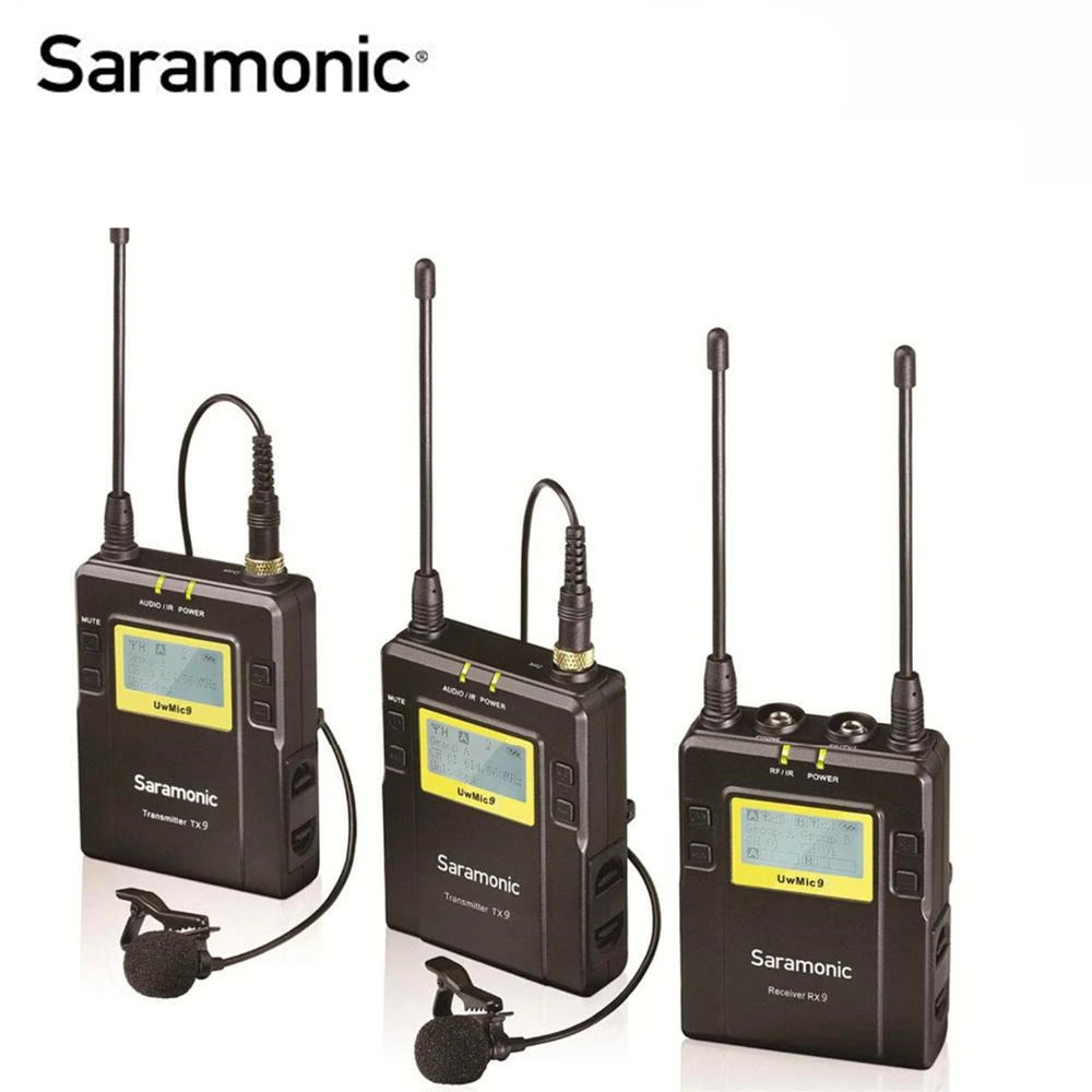 

Беспроводной микрофон Saramonic UWMIC9, петличная микрофонная система для видеокамер Canon, Nikon, Sony, DSLR