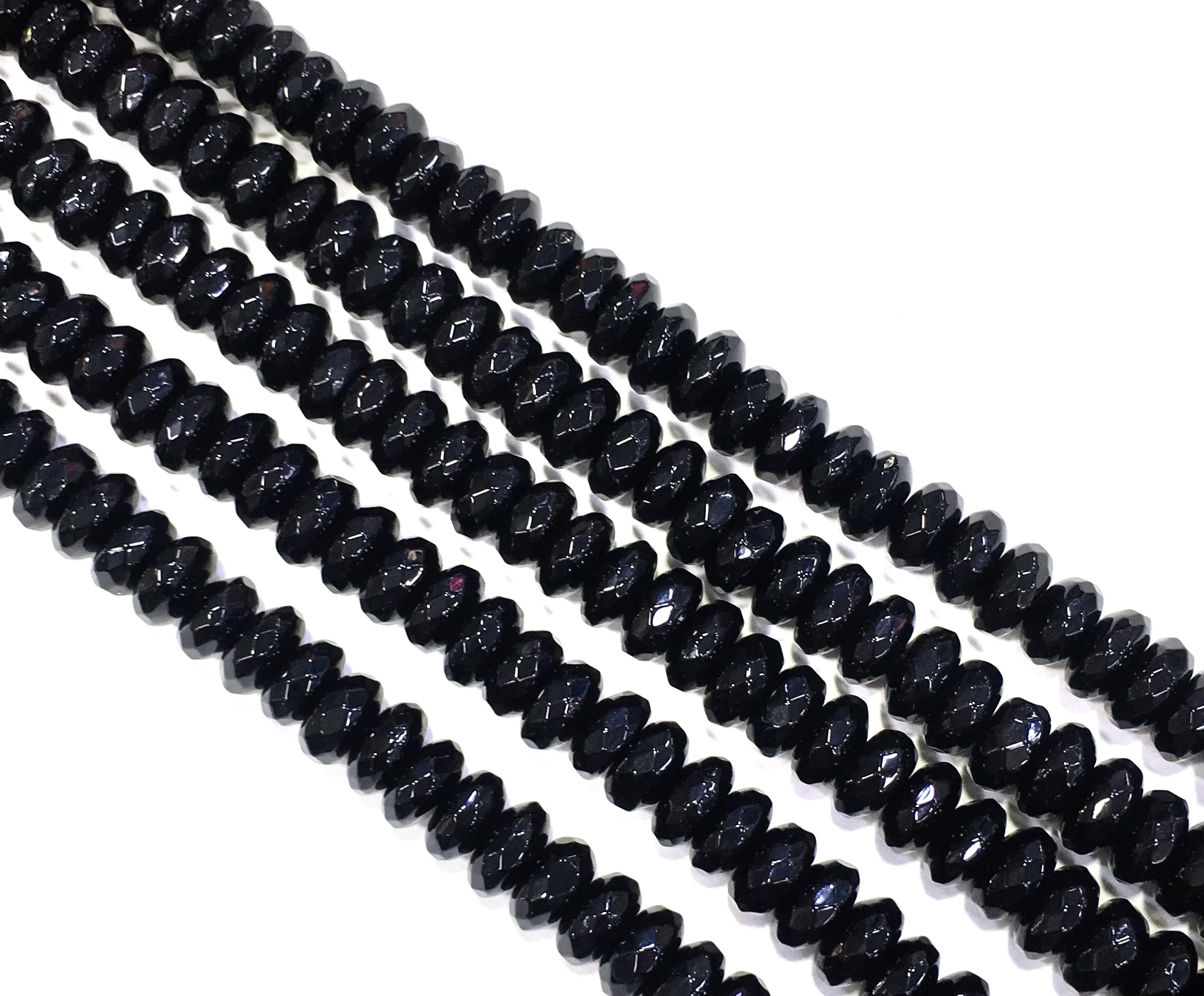

Factory Price Natural Black Onyx Stone Loose Beads Healing Energy Gemstone DIY Jewelry Making Bracelet & Necklace Custom Design