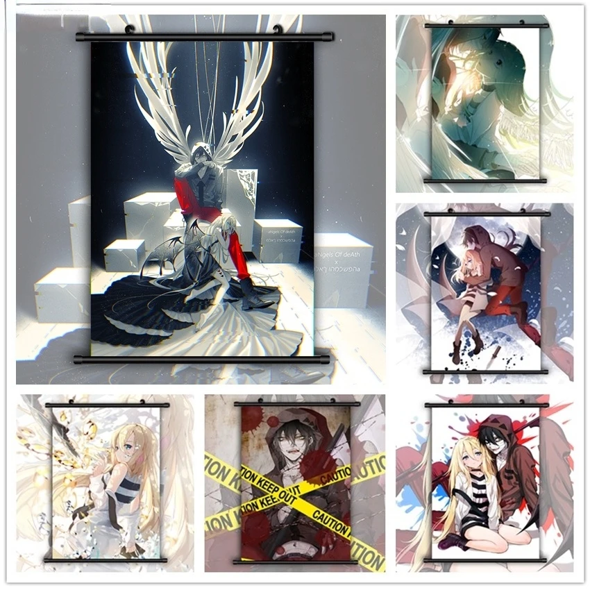 

Japanese Anime Angels of Death Rachel Gardner Isaac Foster Wall Art Canvas Paintings Prints Room Decoration Pictures Home Decor