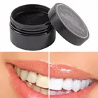 Порошок для ежедневной чистки зубов, активированный бамбуковый уголь, черный порошок и зубная щетка, гигиена полости рта 2021