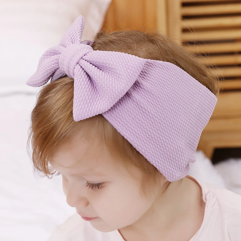 Повязка на голову женская с большим бантом модный широкий ободок сделай сам для