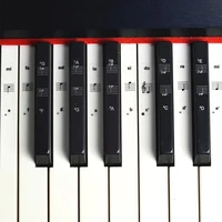 546188 piano stickers transparent piano board pvc sticker accessories sticker piano electronic stave name note k8c2