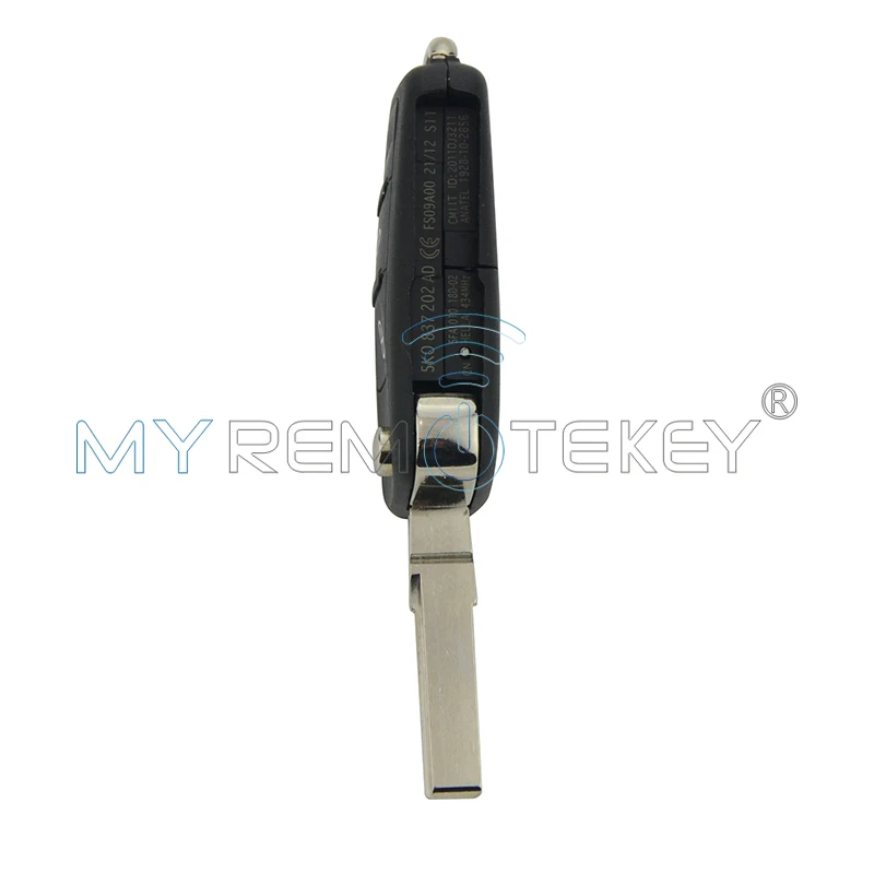 Ключ дистанционного управления для VW Beetle Golf Jetta Eos Polo Tiguan 2011 2013 HU66 3 кнопки 5K0 837 202 AD