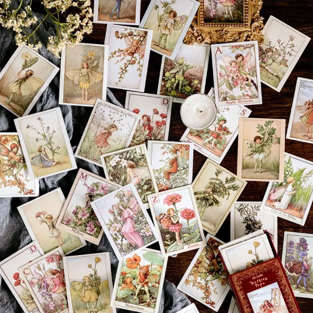 

Retro Fairy Tale Town Series Journal Matchbox Diary Sticker Label Vintage Stickers Scrapbooking Sticker Retro Stamps P1o1