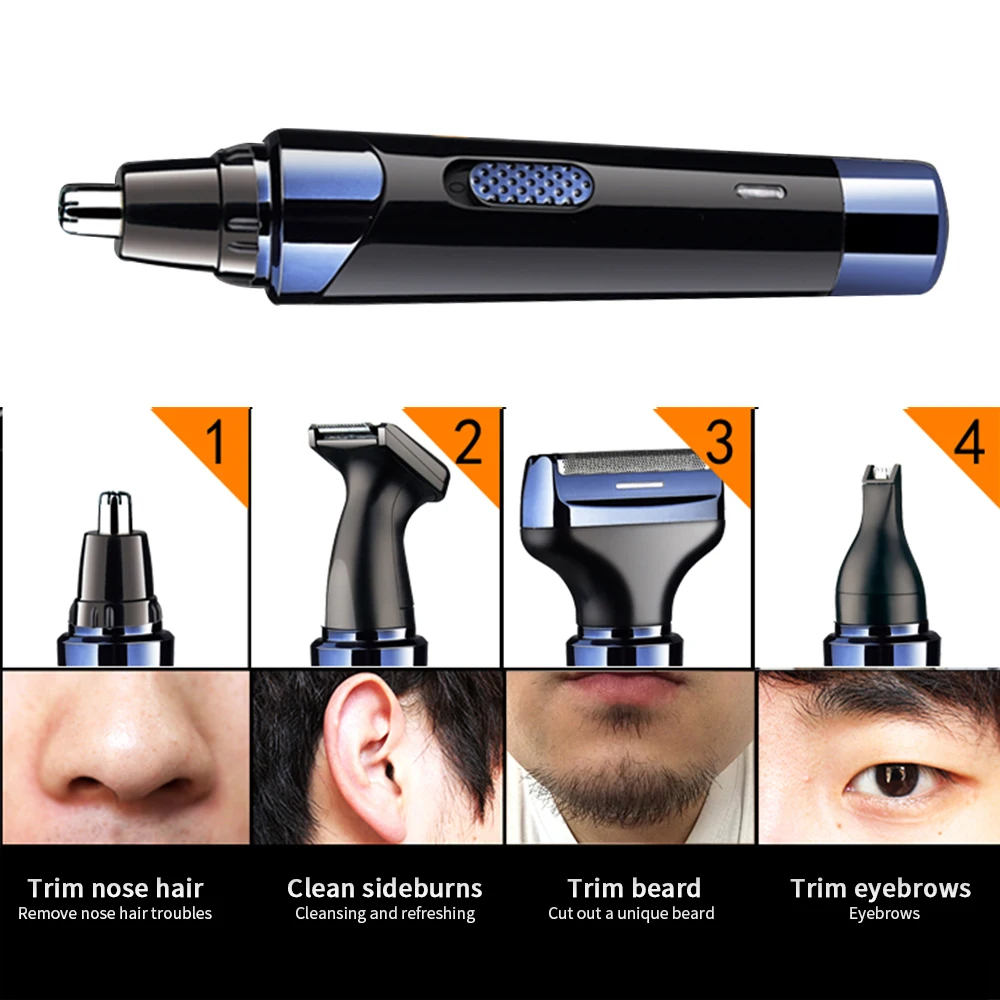 

2021 Electric Ear Nose Trimmer Hair Removal Rechargeable Trimmer Men Cutter Beard Shaver Face Eyebrow Nose Hair Removal Device