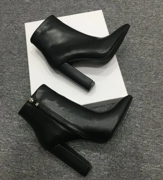 Новинка Женская обувь из натуральной кожи наивысшего качества Ботинки на