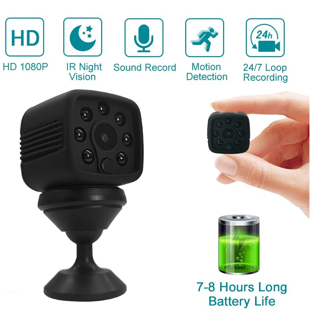 Мини камера HD 1080P видеокамера для записи звука Спортивная DV DVR безопасности с