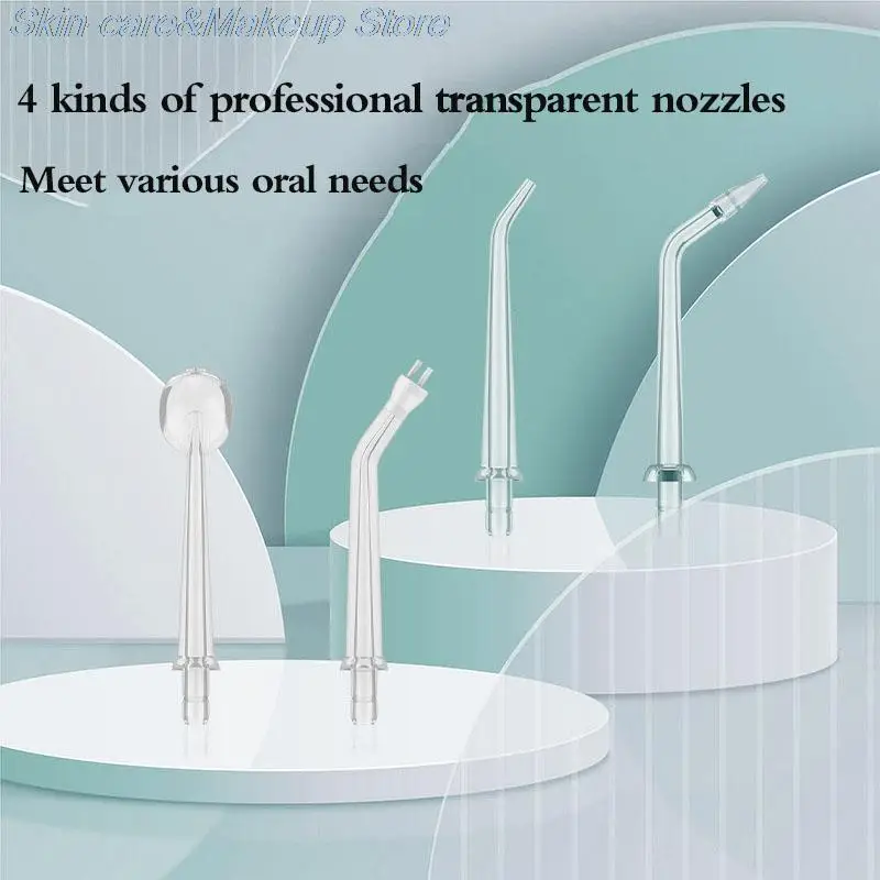 

4PCS Oral Irrigator Cleaning Nozzles for DR.BEI GF3 Dental Oral Irrigator Teeth Cleaning Machine For Braces and Teeth Whitening