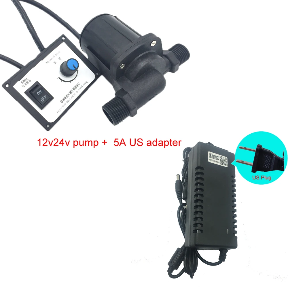 SR1000C3, работающего на постоянном токе 12 В в водяной насос 24V Mini USB Бесщеточный насос с контроллером 1800-3000L/ч большой расход 4,2-8 м бесшумный