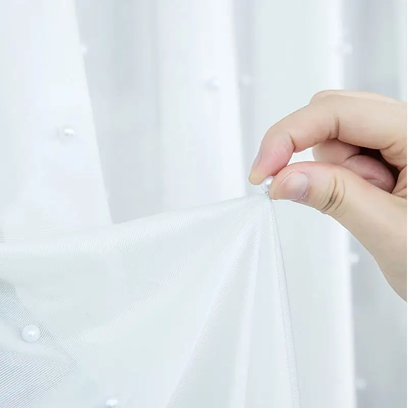 Tiyana Роскошные Жемчужные чисто белые шторы для гостиной спальни эркета балкона